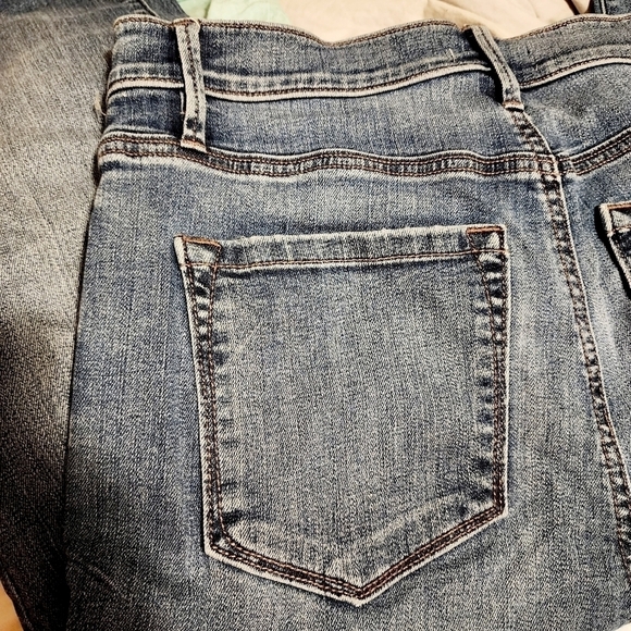 Ann Taylor Loft Blue Denim Modern High Waist Skinny Ankle Jeans Women's 28 / 6 - Picture 5 of 8